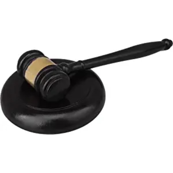 Gavel and Block Set Personalized Solid Wood Judge Hammer Lawyer