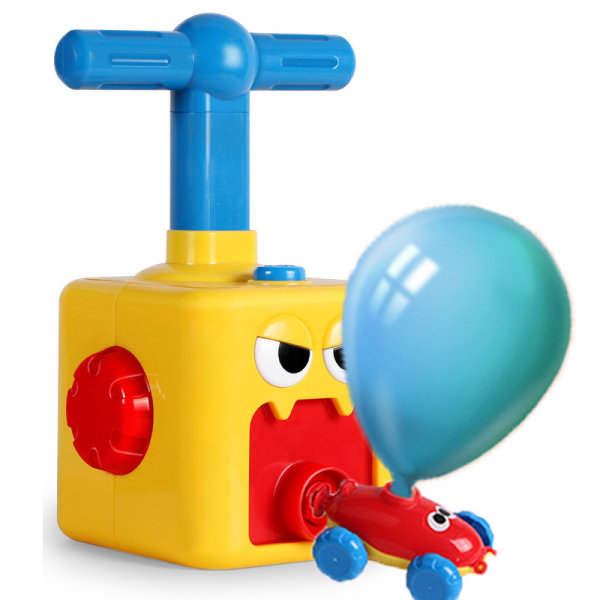 Air powered car, boys and girls, puzzle, press balloon car,