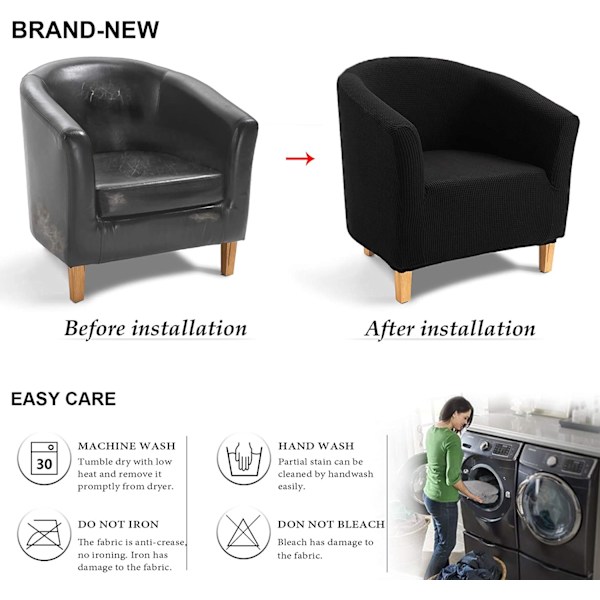 Chesterfield lenestoltrekk, Jacquard Stretch Stretch Tub Cha