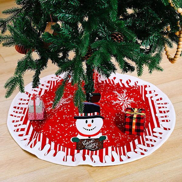 78cm Joulukuusi Pyöreä Hame Pohja Lattiamatto Kansi Xmas O