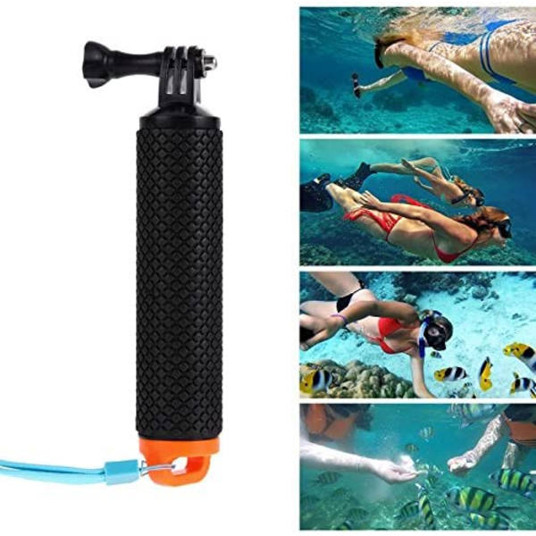 Oransje Flytende Håndtak Tripod Stick Vanntett Skumgrep Selfie