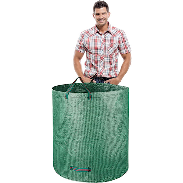 Havehave redskabsopbevaringsplads, ukrudt, grene, opbevaringsposer, blad ba