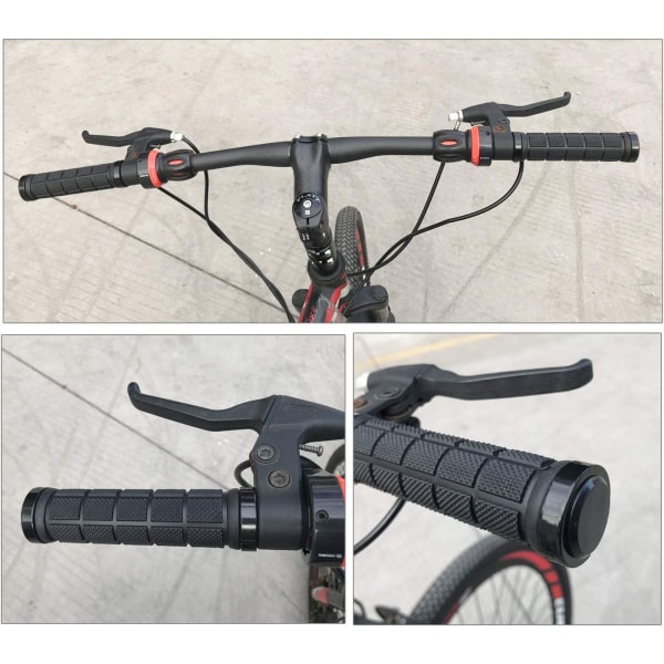 Et par ergonomiske skridsikre bløde cykelgreb i gummi, greb til MTB
