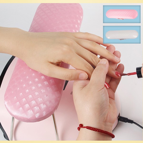 Nagelarmstöd i mikrofiberläder för manikyr