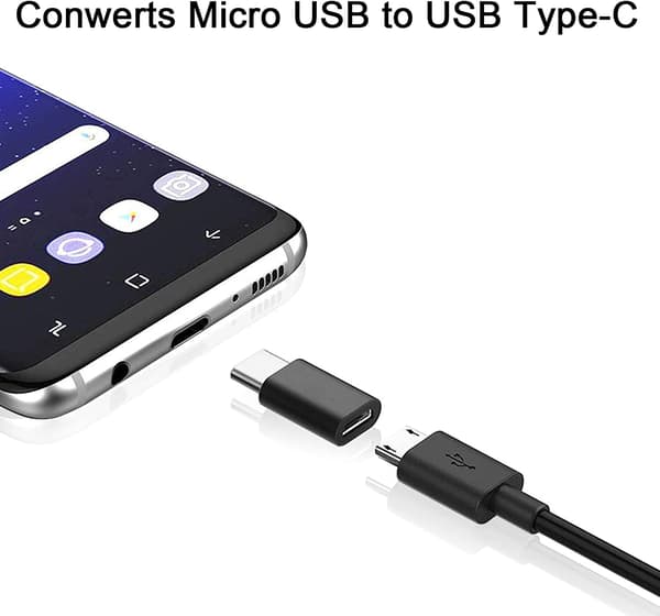 4 stycken USB C-adapter, USB C till Micro USB-adapter Typ C hane till