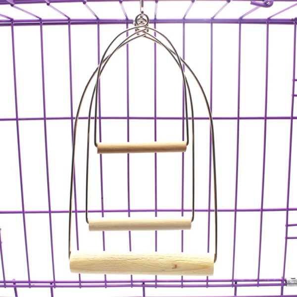 Metal and Wood Swing - Fugleleker 12 cm Parrot Treningsleker supp