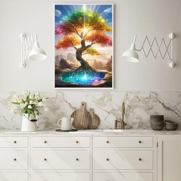 Livets Træ Diamantmaleri til Voksne 30x40cm