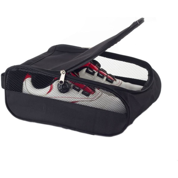 Golfskotaske (sort), golfskotaske til mænd/kvinder, bæreba med lynlås