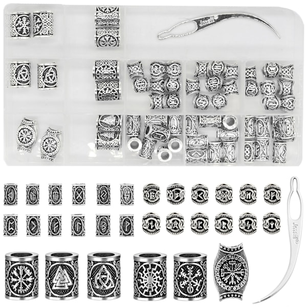 Set med 61 Aluminiumfolie Hårtillbehör