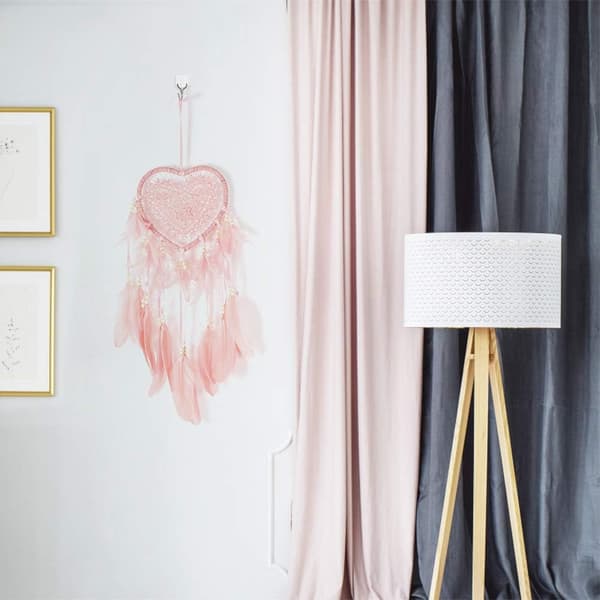 Rose - Hjerteformet veggdekor, drømmefanger for kvinner, bryllup