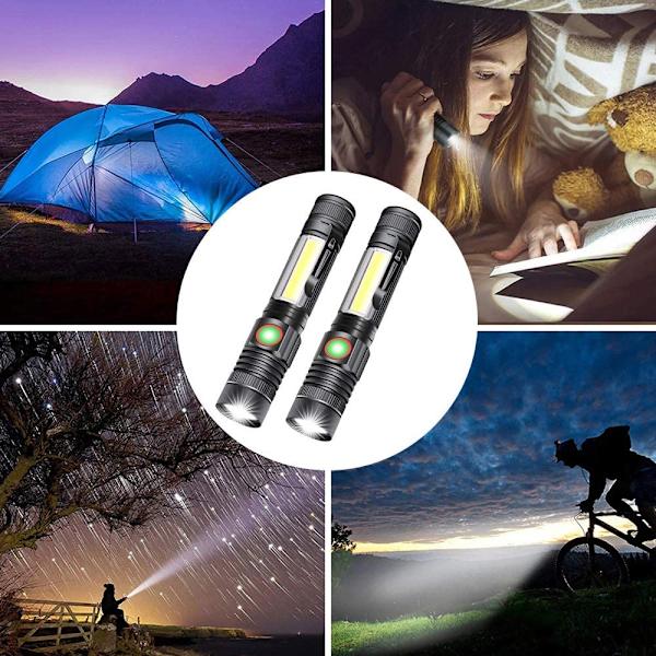 Genopladelig LED-lommelygte, 1000 lumen superlys stærk magnetisk F