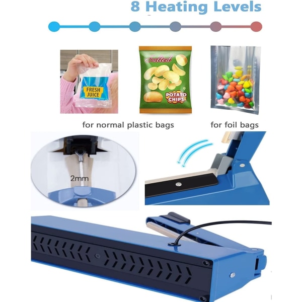 Pulse varmeforseglingsmaskine Polyethylenpose varmeforsegling mac