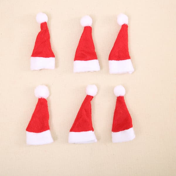 10 stk. Julepynt Mini Julehat Jule lol