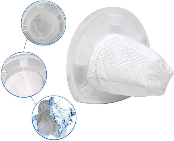 6-pakning erstatningsfilter kompatibel med Black & Decker Pow