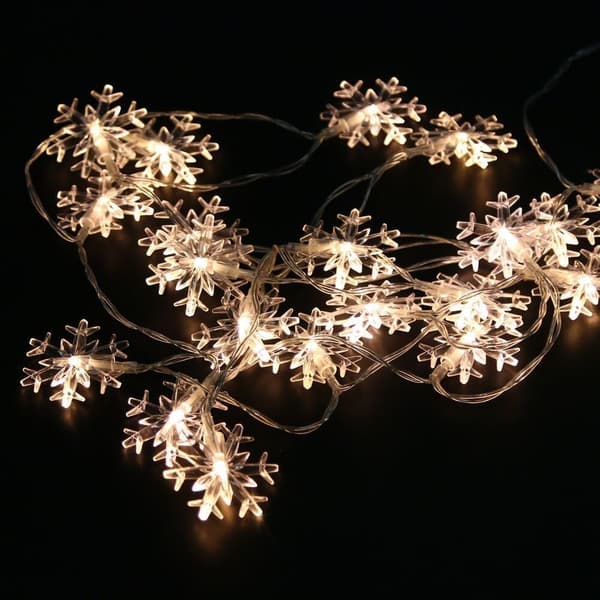 19ft/40LED lumikide lamppu string ulkona vedenpitävä talo de