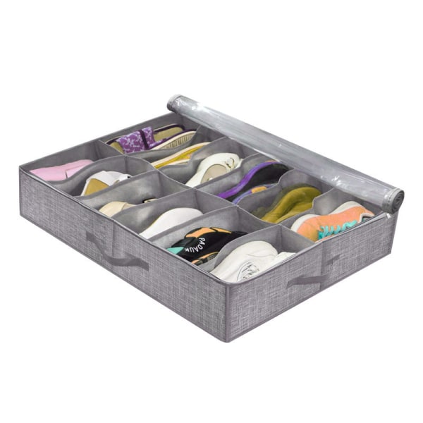 Non-woven sammenleggbar seng ramme (svart kryss), stor oppbevaringsboks, s
