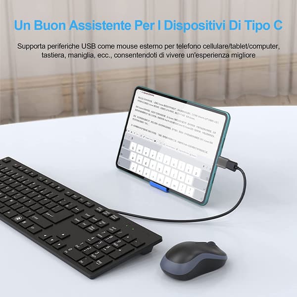 USB 3.0 til USB C-adapter, USB C hann til USB A hunn OTG-adapter