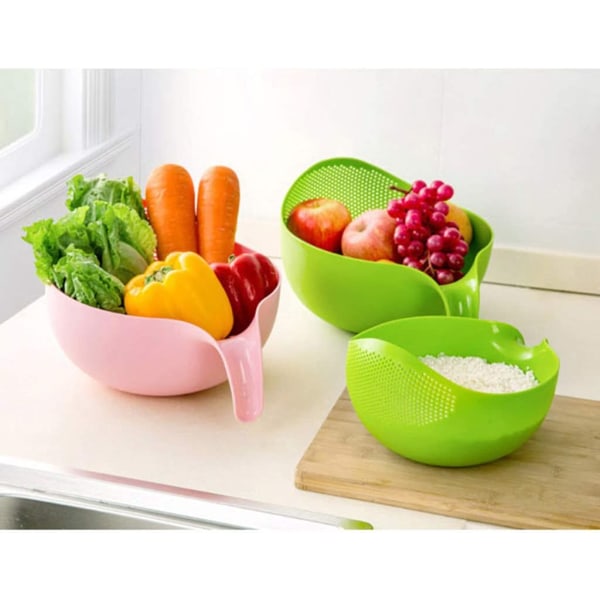 （rosa）Ristvättfilter, rissil, frukt och grönsaker dr