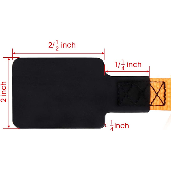 (2-pak) Solid 2,5 cm * 6,1 m Surringsstropp Lastestropp Cargo Tie