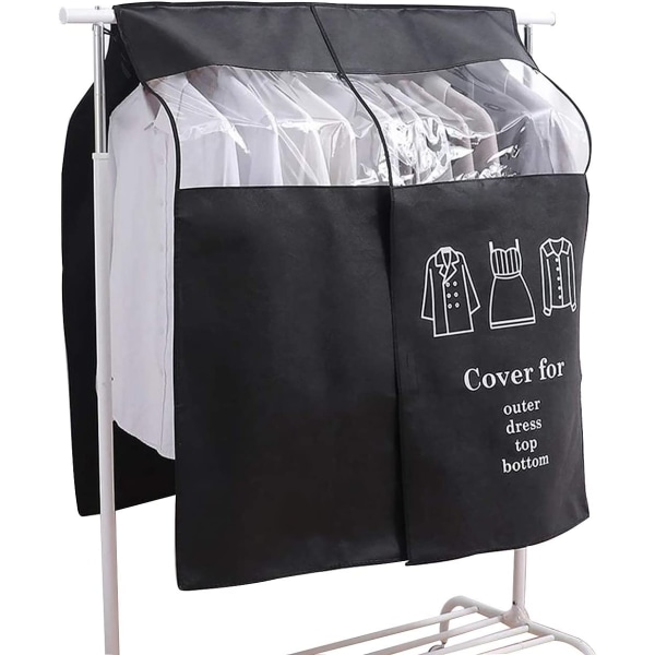 Suojakuori Vaatteiden cover 90 × 110 cm Musta pölynkestävä cover