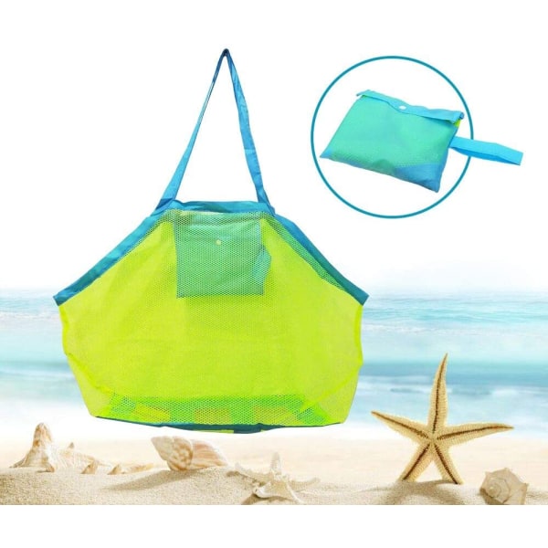 Toy Bag Mesh Beach Toy Storage Net for Carrying Toys and Towels