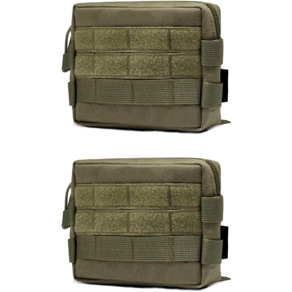 Green 2pcs Outdoor Hiking Travel Sports Waist Bag Phone Wallet O