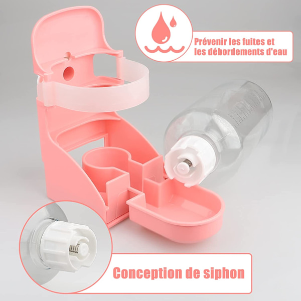 Liten vanndispenser for smådyr, 350 ml automatisk kanin