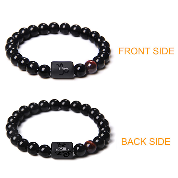 Armbånd Par perlearmbånd elastisk armbånd (Virgo)