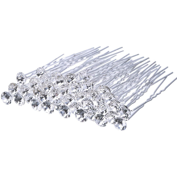 40-pack bröllopshårnålar med strass