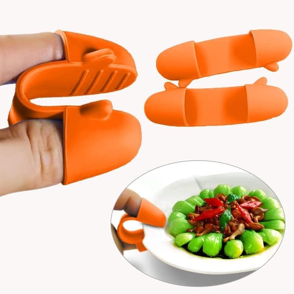 1 par mini silikone ovnhandsker (orange)