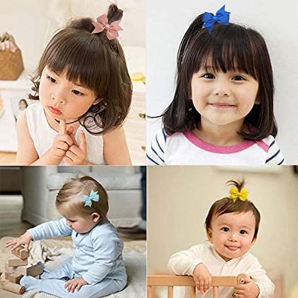 40 st 2 tum Baby Girls Hår Bågar Hår Band Små Hår Spännen