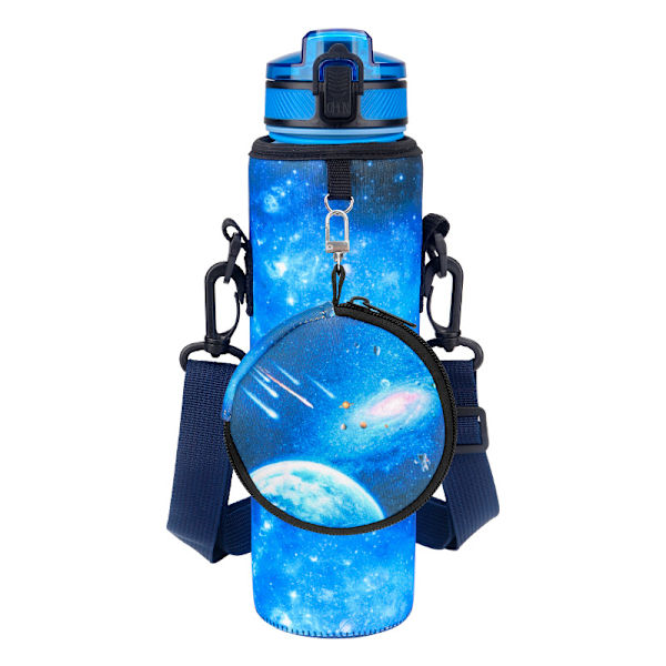 Ide for vannflaske - Neoprene isolert - Med skulderstropp