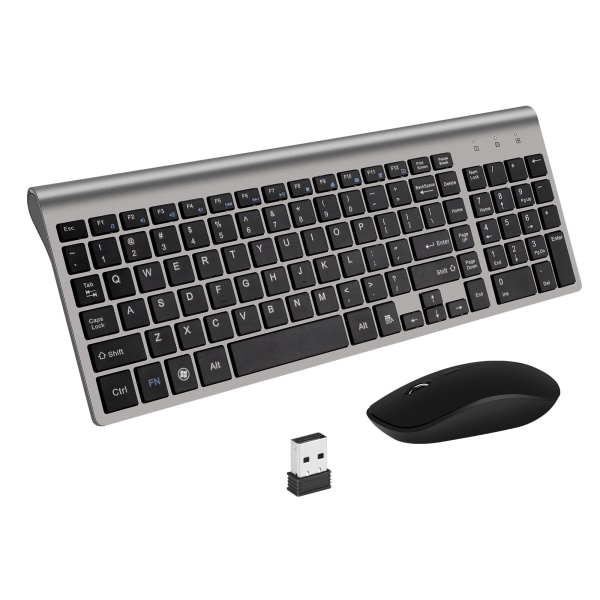 USB wireless keyboard and mouse set ultra-thin silent deskto