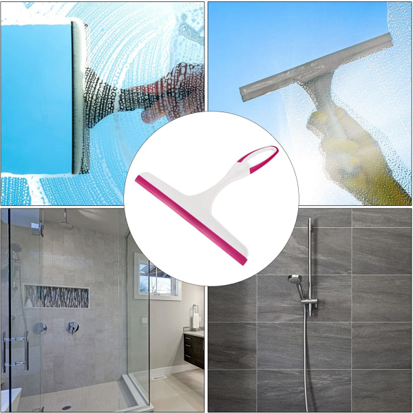 Sourcing Map Duschsqueegee med 2 Krokar för Glasdusch