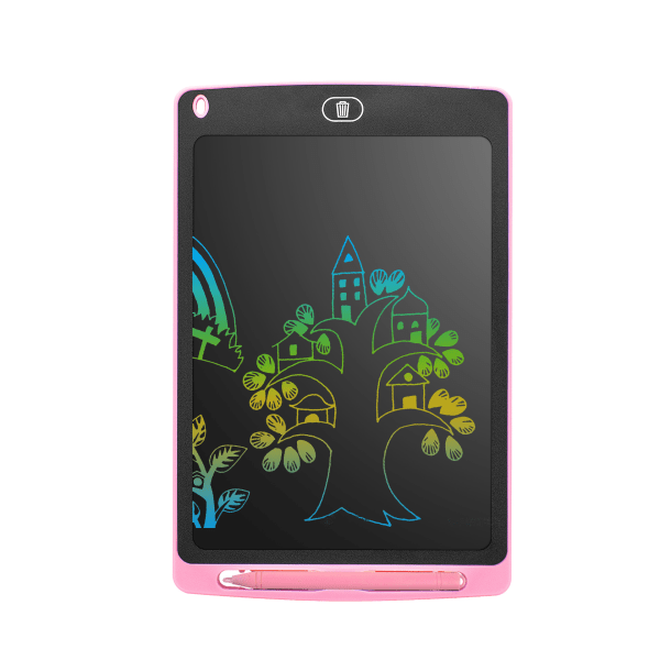 (Pink Farve) Farverig LCD Skrivetablet, Grafiktablet Tegning