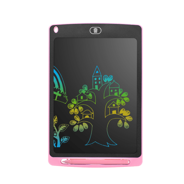 (Rosa farge) Fargerik LCD-skrivebrett, grafikknettbrett Drawin