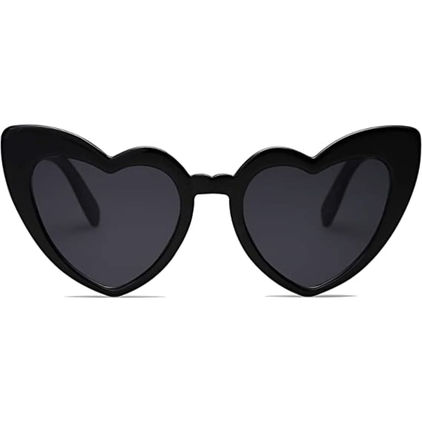 Clout Hjerteformede Solbriller Vintage Cat Eye Briller Mod Styl