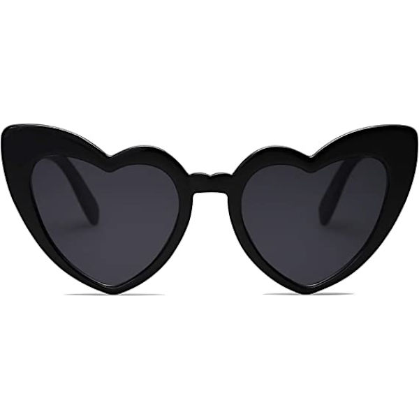 Clout Sydämenmuotoiset aurinkolasit Vintage Cat Eye -lasit Mod Styl