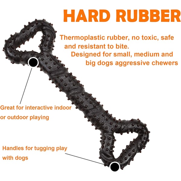 Tug-of-War Hundtugg i Gummi 32*12cm Benformat