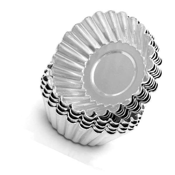 100 stk egg tart aluminium cupcake kakeform kjeksform foret
