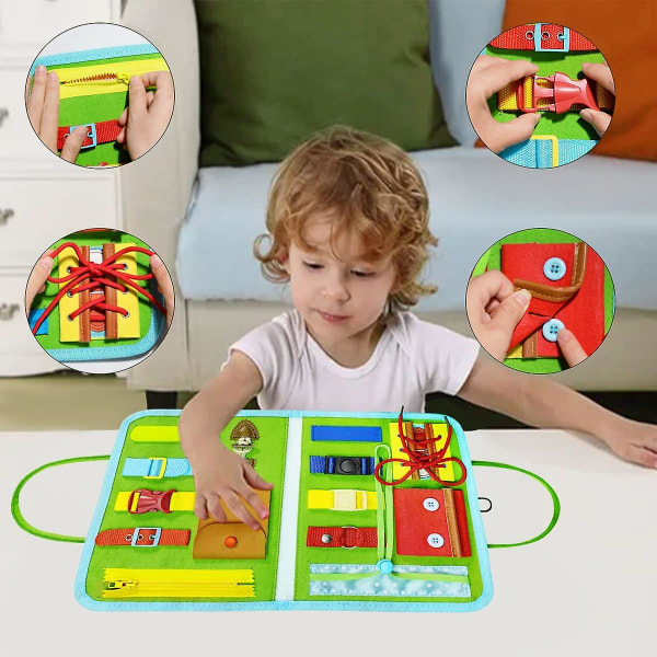 Busy Board für Kleinkinder, Montessori Spielzeug für 1 2 3 4 Jahr