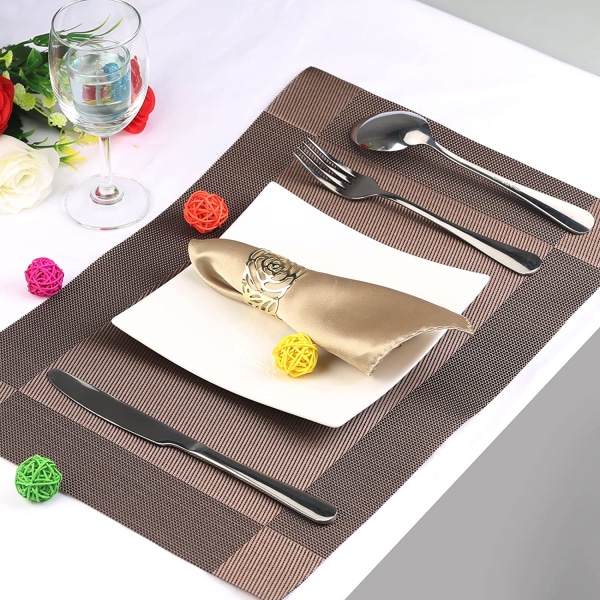 12 stk. Servietring, Servietring Metal Openwork Servietholder Flo