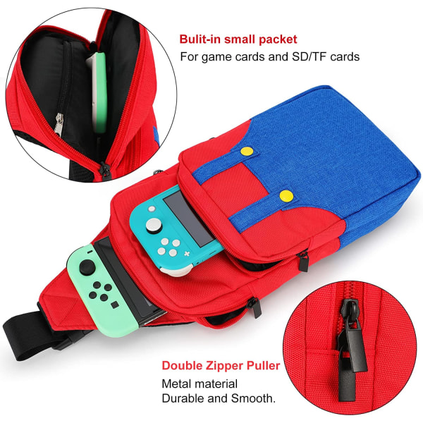 Sød rejsetaske til Nintendo Switch/Lite/OLED, bærbar lille
