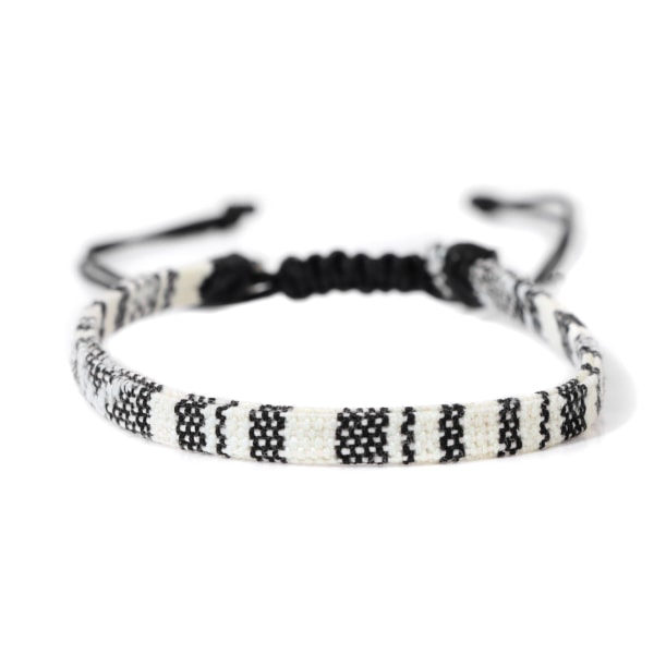 (Noir & Blanc)2x Bracelet surfeur set hommes et femmes - boho hi