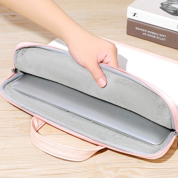 Färgmatchande laptopväska 15,6-tums ultratunn anteckningslapp för kvinnor