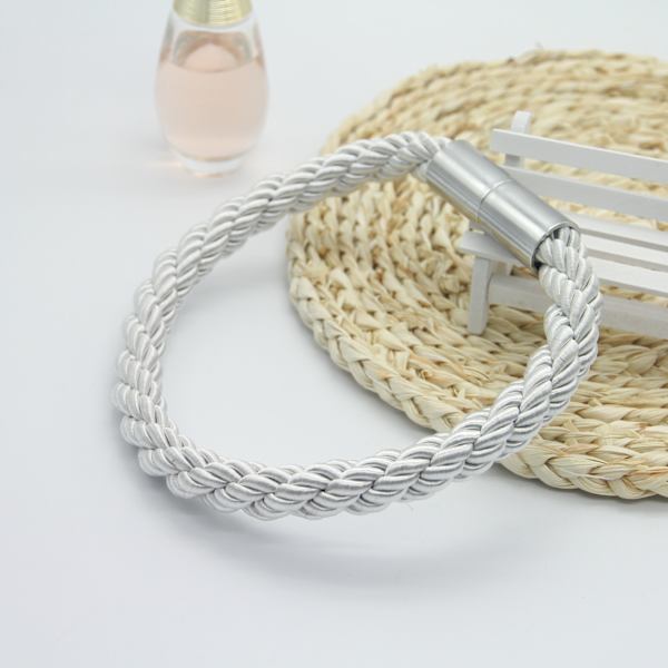 2 kappaletta magneettiset verhonpidikkeet beige punotut magneettiset verhot