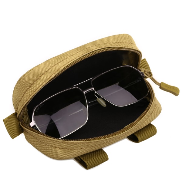 Briller Hard Case Tactical Molle Glidelås Solbriller som bærer C