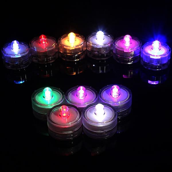 12 kpl Super Bright sukellusta vedenpitävä - Mini Led Tee Light (