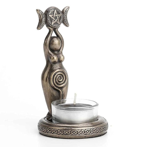 Gudinna Statyett värmeljusstake Aromaterapi Sculptu