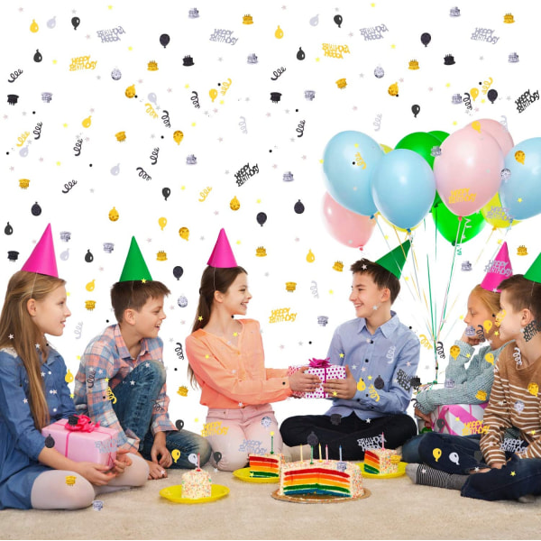 6000 kappaletta Happy Birthday Colored Paper Birthday Cake Co